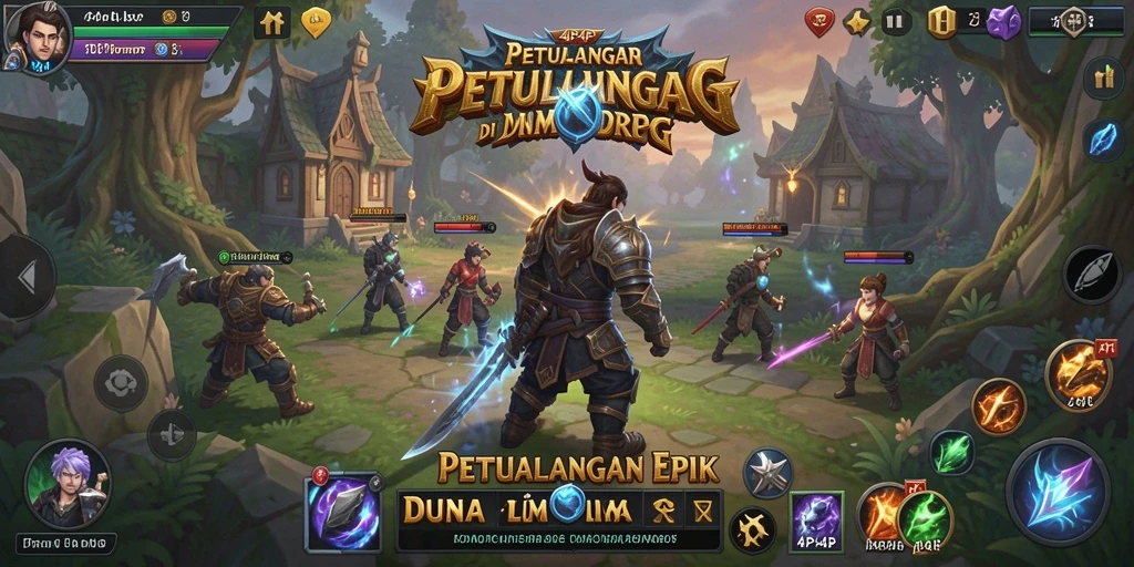 Menampilkan gameplay 4P4P yang menarik dan interaktif dalam dunia MMORPG.