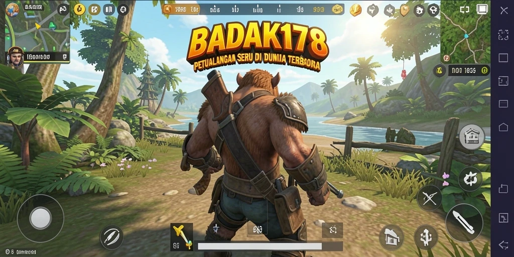 Gameplay BADAK178 menampilkan petualangan seru di dunia terbuka yang luas.