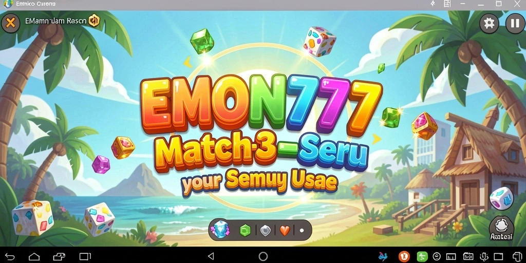 Gameplay seru Match-3 dengan grafis menarik di EMON777.