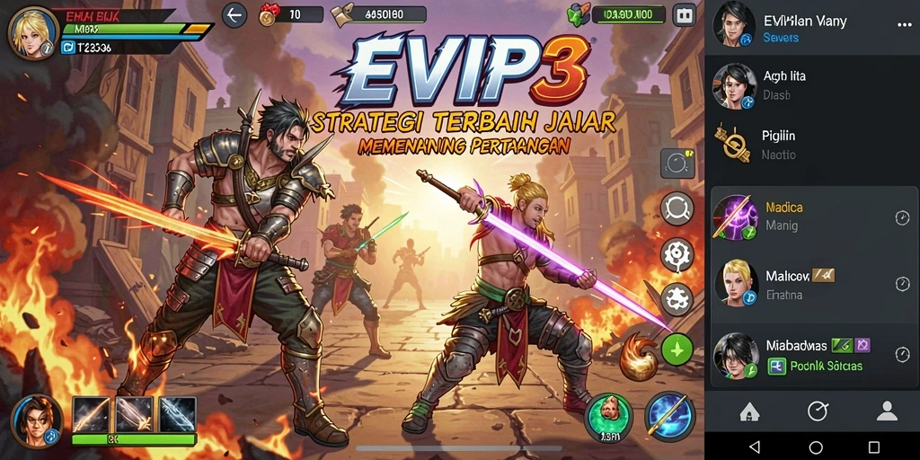 Tampilan gameplay EVIP3 yang menegangkan dan penuh strategi.