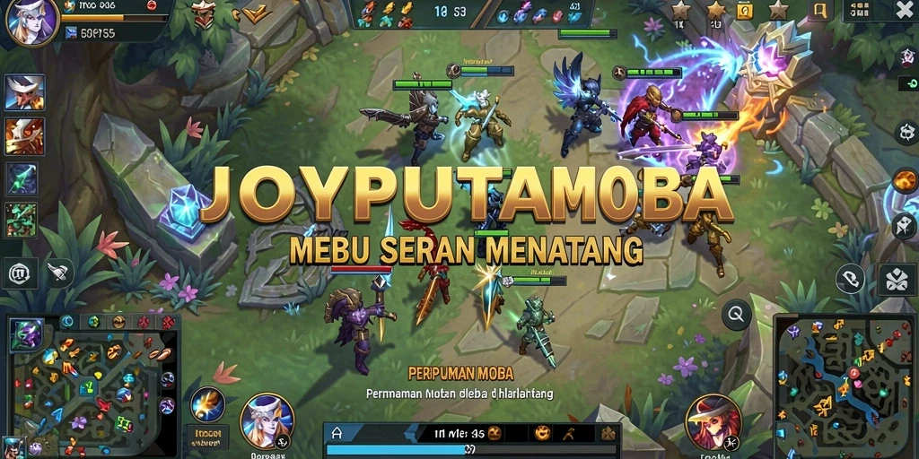 Tampilan gameplay seru dari game MOBA JOYPUTAR.