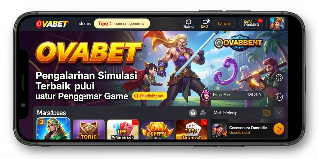 Tangkapan layar utama OVABET menampilkan gameplay simulasi yang mendalam.