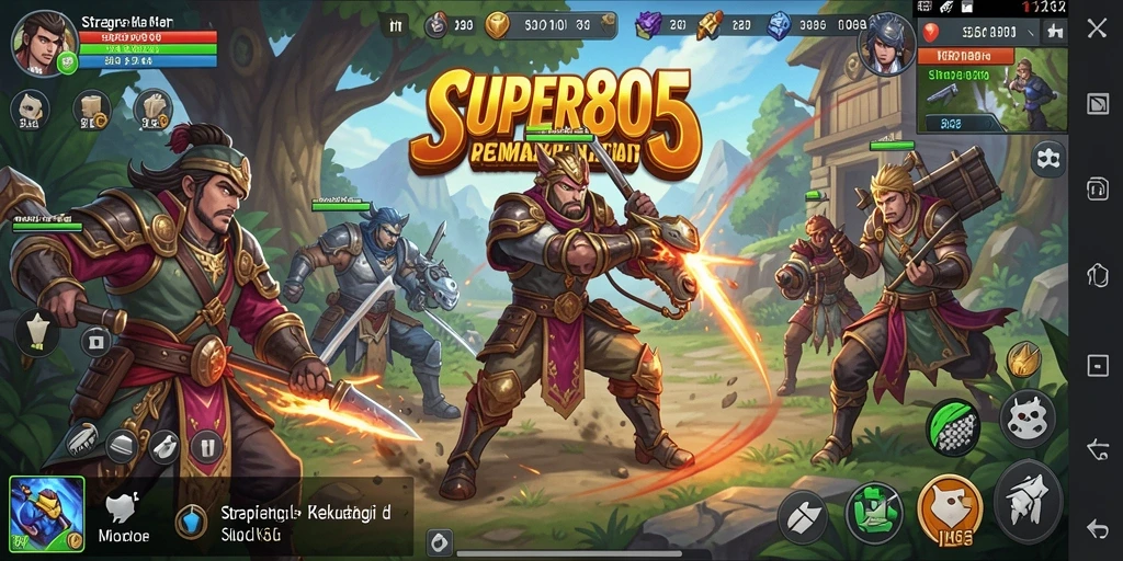 Tangkapan layar dari gameplay SUPER805 yang mendebarkan dan penuh strategi.