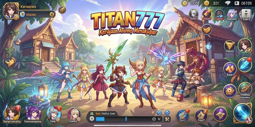 Tampilan menakjubkan dari gameplay Anime di TITAN777.